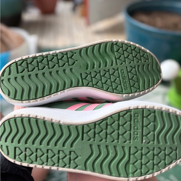 Adidas Women's Green and Pink Sneakers - Picture 7 of 7